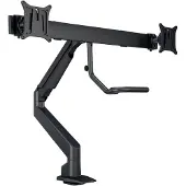 Multibrackets M VESA Gas Lift Arm w. Duo Crossbar 2 - Monteringssett (leddarm, skrivebordsklemmemontering, tverrstang) - for 2 LCD-skjermer - aluminium - svart - skjermstørrelse: 15-32