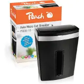 Peach Aktenvernichter Auto Mikro Cut PS600-10 20L schwarz