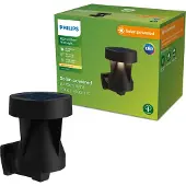 Philips utendørs LED-vegglampe Avery, svart, IP44