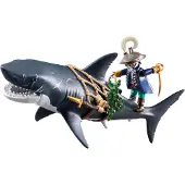 Playmobil Pirates 71793 lekesett, gigantisk hai med pirat, 4 år, flerfarget