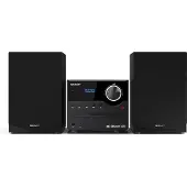Sharp XL-B517D - Mikrosystem - 2 x 7.5 watt - svart