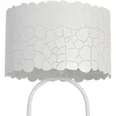 LINDBY Aralena gulvlampe, hvit, metall, høyde 143,5 cm