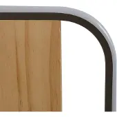 LINDBY LED-gulvlampe Romilda, grå, tre, høyde 122 cm