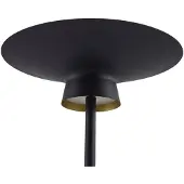 LINDBY LED-gulvlampe Norvind, svart, metall, 1 lyskilde