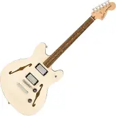 Squier Affinity Series Starcaster Deluxe Laurbær Gripebrett Olympic White