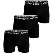 Björn Borg boksershorts i boullsstretch, 3-pakning, Svart Størrelse