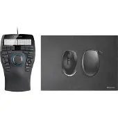 3DConnexion SpaceMouse Enterprise Kit 2 - 3D-mus - ergonomisk - høyre- og venstrehåndet - 31 knapper - kablet