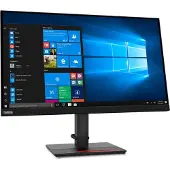 Lenovo ThinkVision T27q-20 - LED-skjerm - 27" - 2560 x 1440 QHD @ 60 Hz - IPS - 350 cd/m² - 1000:1 - 4 ms - HDMI, DisplayPort - ravnsort - for Thin...