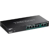 Trendnet TPE TG327 - Switch - ikke-styrt - 5 x 10/100/1000 (PoE+) + 2 x 10/100/1000/2.5G (PoE+) - veggmonterbar - PoE+ (70 W) - TAA-samsvar