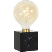 Calex Square Marble bordlampe, svart