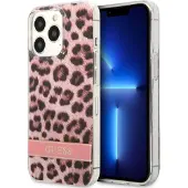 GUESS GUHCP13LHSLEOP iPhone 13 Pro / 13 6,1" rosa/rosa hardcase Leopard