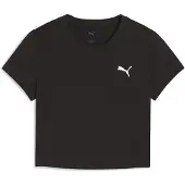 Puma WARDROBE Essentials Baby Tee Women, Clothing, Black, L