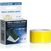 Seiko Instruments SLP-1YLB - Gul - 28 x 89 mm 260 etikett(er) (2 rull(er) x 130) adresselapper - for Smart Label Printer 440, 440 Office Administration Pack, 450, 620, 650, 650SE