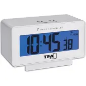 TFA-Dostmann TFA Change - Alarmklokke - rektangulær - elektronisk - skrivebord - hvit