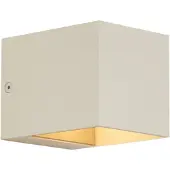 QAZQA Moderne vegglampe beige G9 firkantet - Transfer