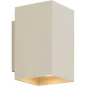 QAZQA Moderne vegglampe beige GU10 50 mm firkantet 2-lys - Sandy