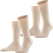 Falke Happy Socks 2 Par Melert Beige Størrelse