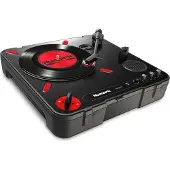 Numark PT01, Direktedrevet DJ-platespiller, 78 RPM, Sort, Rød, Windows 2000, Windows 2000 Professional, Windows Vista, Windows Vista Business, Windows Vista..., Mac OS X 10.4 Tiger, 302 mm