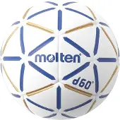 Molten Handball H1D4000-BW D60 IHF Godkjent hvit-blått-gull