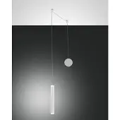 FABAS LUCE LED-hengelampe Prado, hvit, metall, dimbar