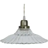 Strömshaga Taklampe Gunilla Bred Klar/Antikk Messing