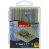 Maxell Batterier AAA LR03, 24 Power pack