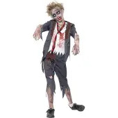 Smiffys Kostymer - Zombieskolegutt - - 10-12 år (140-152) - Kostymer