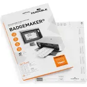 Durable BADGEMAKER, Merkeinnlegg, Hvit, 280 stykker, 74 mm, 34 mm