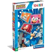 Clementoni Puslespil Sonic, 104 brikker