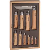 Opinel Samlersett Treboks 10 Stk. Lommekniver