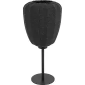 Eglo Barlaston bordlampe, høyde 39 cm, svart/grå, metall/stoff