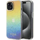 GUESS IML Faceted Mirror Disco Iridescent-etui til iPhone 15 - flerfarget