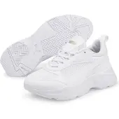 Puma Cassia Women's Trainers, Shoes, White/Gold, 36