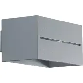 Sollux Vegglampe Aceline, grå, bredde 20 cm, opp/ned