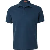 Superdry for man. M1110440A Essential navy knitted polo shirt (S), Casual, Cotton, Short sleeve