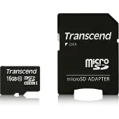 Transcend Trascendend Micro Sdhc 16 Gb Class 10 Adapter Minnekort