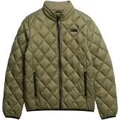 Superdry for man. M5012145A Quilted Diamond Jacket green (XL), Casual, Nylon