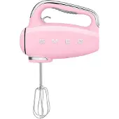 Smeg 50''s Style Køkkenmaskin HMF01PKEU Rosa, Håndmikser, Rosa, Miksing, 1,5 m, Knapper, Aluminium