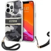 GUESS GUHCP13LKCABBK iPhone 13 Pro / 13 6,1" svart/svart hardcase Camo Strap Collection