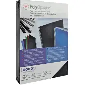 GBC PolyOpaque - A4 (210 x 297 mm) - 300 mikroner - blå - 100 stk permomslag - for IBICO CombBind ibiMaster 250e