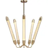 UMAGE hengelampe Lemon Squeeze lang, messing, Ø 85,6 cm