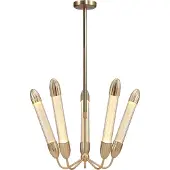 UMAGE hengelampe Lemon Squeeze kort, messing, Ø 68,8 cm