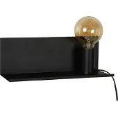 Lucide Praktisk Sebo vegglampe i svart metall