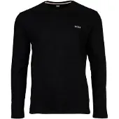 BOSS for man. 50535870 Waffle T-shirt black (S), Homewear, Cotton, Long sleeve