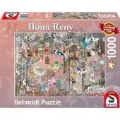 Schmidt Puzzle - Pink beauty (1000 pieces) 2D Puslespill