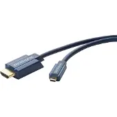 ClickTronic HDMI til Micro HDMI adapterkabel Premium kabel | 1x HDMI