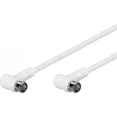 Pro Angled SAT antenna cable (80 dB) 2x shielded 3.5m