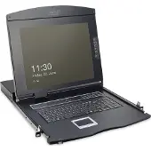 Digitus Professional DS-72210-2GE - KVM-konsoll med KVM-svitsj - 8 porter - Tysk - 17 - kan monteres i rack - 1280 x 1024 @ 60 Hz - 1000:1 - RAL 9005, svart - 1U