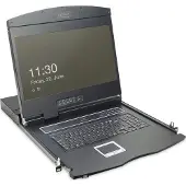 Digitus Professional DS-72211-1GE - KVM-konsoll med KVM-svitsj - 1 porter - Tysk - 19 - kan monteres i rack - 1366 x 768 @ 60 Hz - 1000:1 - svart, RAL 9005 - 1U
