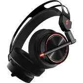 1More H1005 Spearhead VR - Hodetelefoner med mikrofon - 7,1-kanals - full størrelse - kablet - aktiv støydemping - USB, 3,5 mm jakk